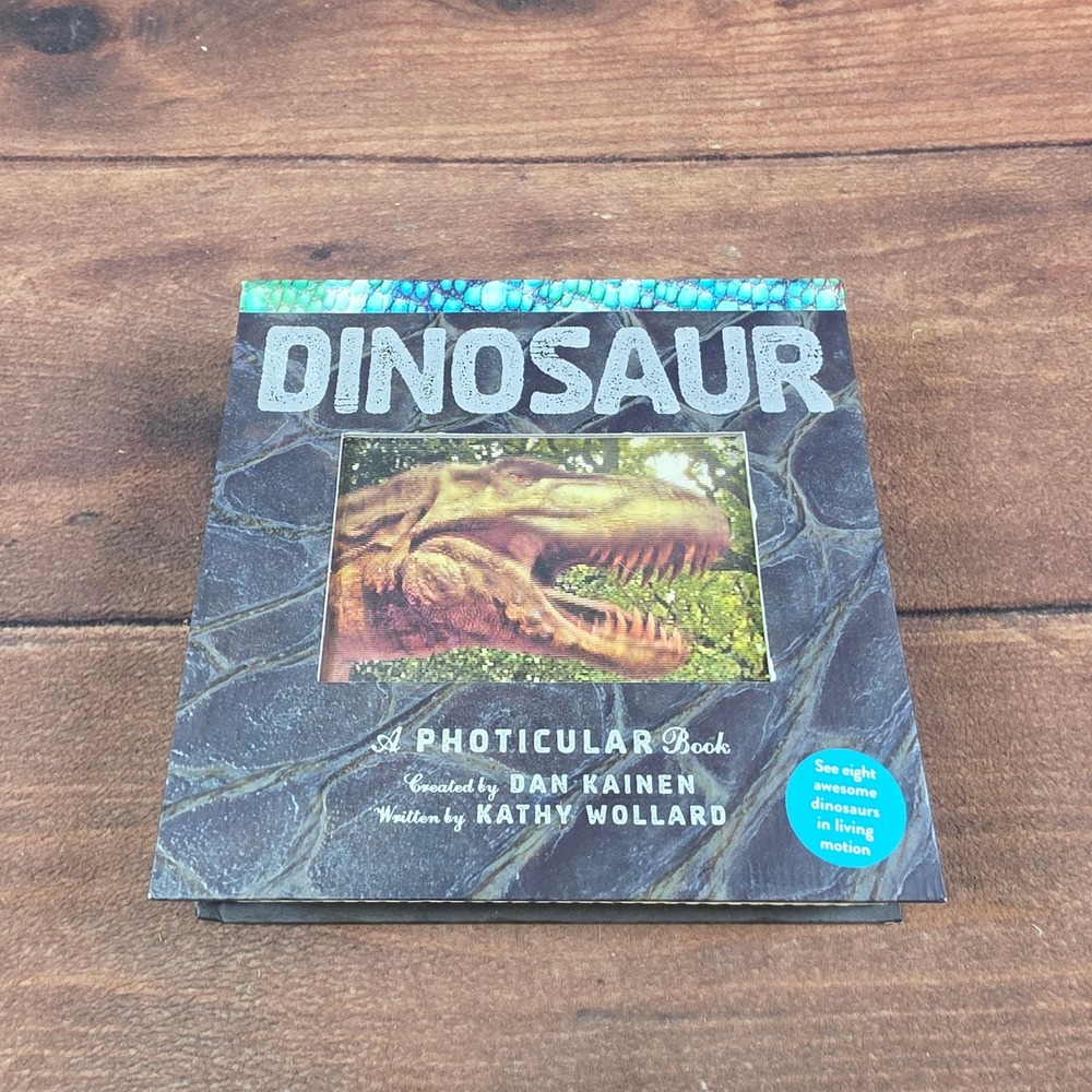 Workman Publishing Dinosaur Photicular Book Kids OS Gray Excellent Motion Art